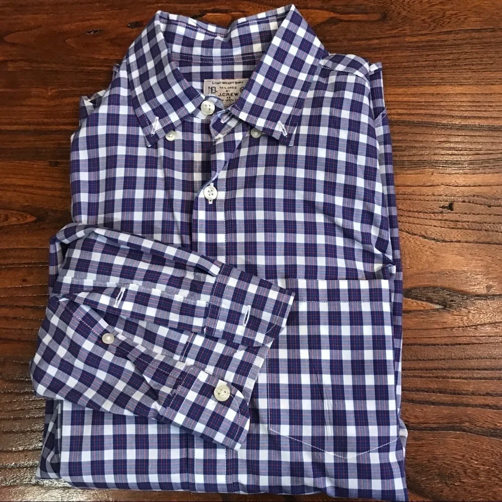 🚣‍♀️ J Crew Plaid Button Down Shirt